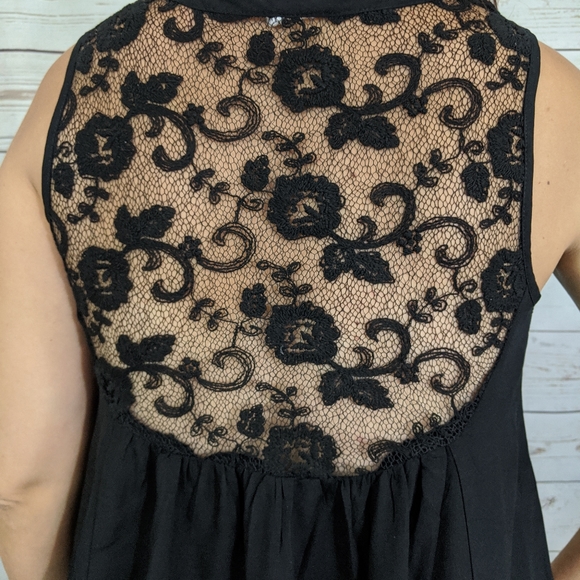 NWT ~ SADIE & SAGE Boho Peasant Lace Tunic Top - Picture 2 of 9